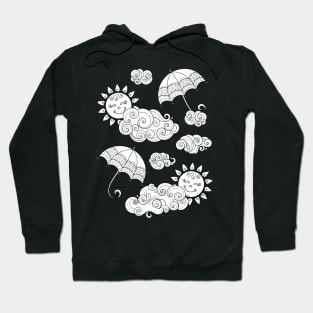 Noncolored Fairytale Weather Forecast Print Hoodie